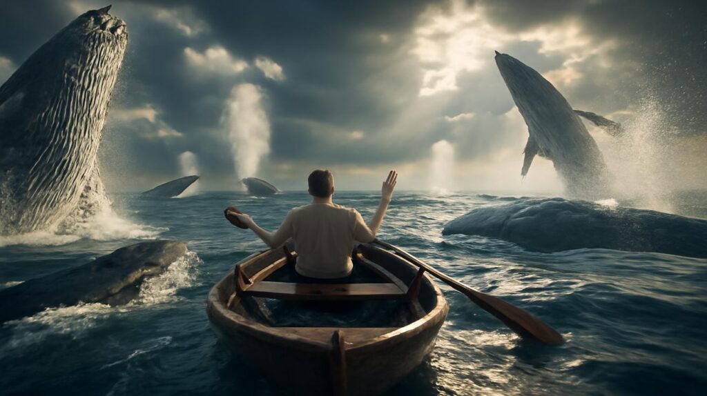 Lone Rower Surrounded by Nearly 1,000 Whales in a Stunning Ocean Encounter That Left Experts Amazed